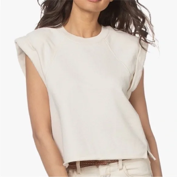 Frame $168 Women's White Crewneck Roll
Sleeve Sweatshirt Sweater Size XS - Picture 1 of 5